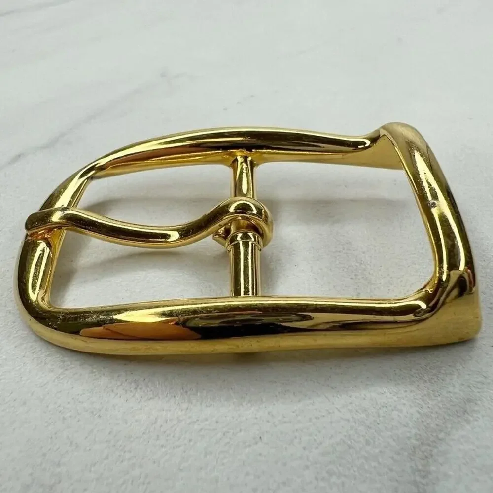 Vintage Gold Tone Simple Basic Belt Buckle for up to 1 Inch Belt